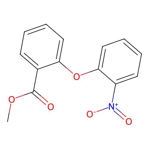 Methyl 2-(2-nitrophenoxy)benzoate structure