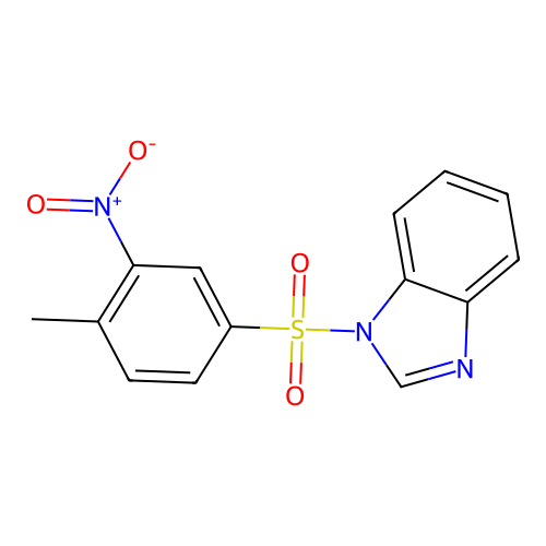 1-((4-methyl-3-nitrophenyl)sulfonyl)-1H-benzo[d]imidazole structure
