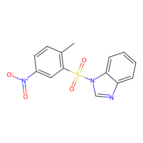 1-(2-Methyl-5-nitrophenyl)sulfonylbenzimidazole structure