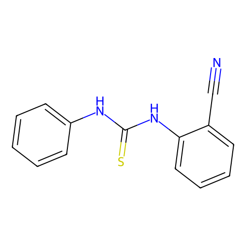 N-(2-cyanophenyl)-N'-phenylthiourea structure
