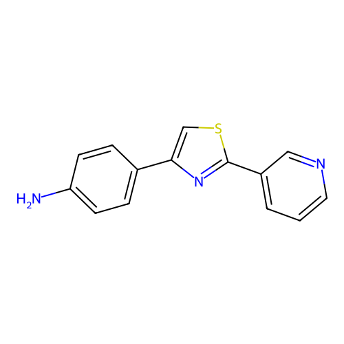 4-(2-Pyridin-3-yl-1,3-thiazol-4-yl)aniline structure
