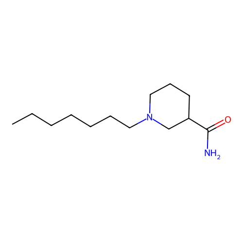 1-Heptylnipecotamide structure