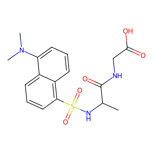 Dansyl-D-Ala-Gly structure