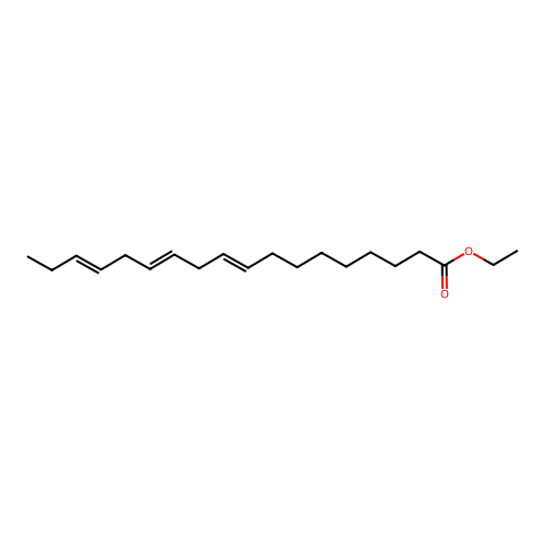 Ethyl (9E,12E,15E)-Octadeca-9,12,15-Trienoate structure
