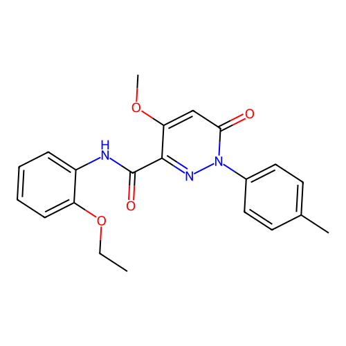 N-(2-ethoxyphenyl)-4-methoxy-1-(4-methylphenyl)-6-oxopyridazine-3-carboxamide structure