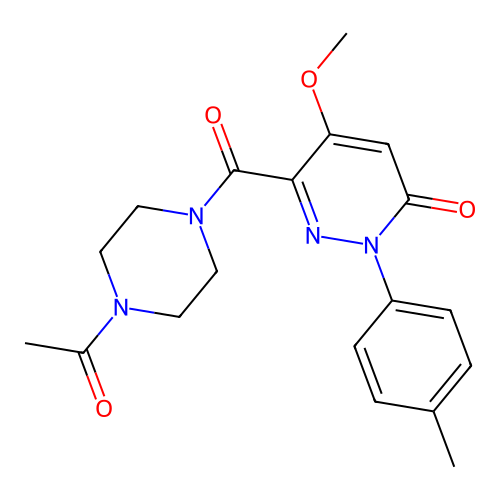 6-(4-Acetylpiperazine-1-carbonyl)-5-methoxy-2-(4-methylphenyl)pyridazin-3-one structure
