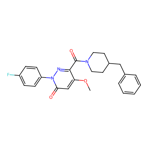 6-(4-Benzylpiperidine-1-carbonyl)-2-(4-fluorophenyl)-5-methoxypyridazin-3-one structure