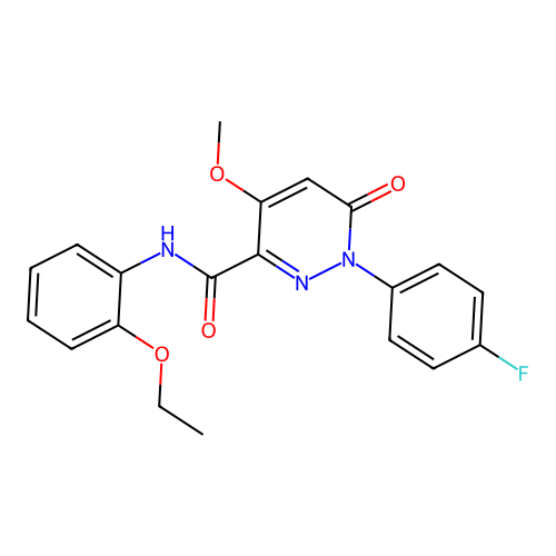 N-(2-ethoxyphenyl)-1-(4-fluorophenyl)-4-methoxy-6-oxo-1,6-dihydropyridazine-3-carboxamide structure