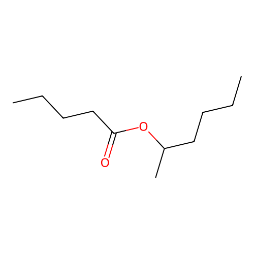 Hexan-2-yl pentanoate structure