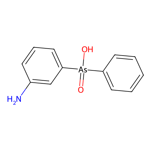 (3-Aminophenyl)phenylarsinic acid structure