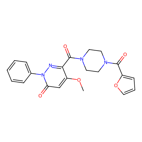 6-[4-(Furan-2-carbonyl)piperazine-1-carbonyl]-5-methoxy-2-phenylpyridazin-3-one structure