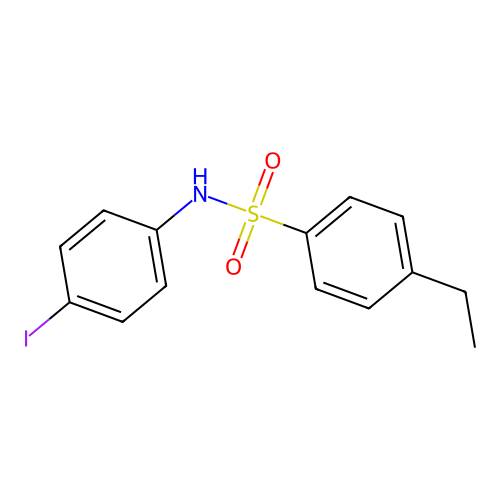 4-ethyl-N-(4-iodophenyl)benzenesulfonamide structure