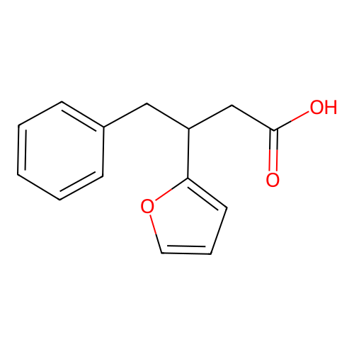 3-(2-Furyl)-4-phenylbutanoic acid structure