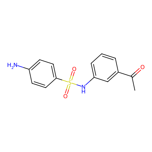N-(3-acetylphenyl)-4-aminobenzenesulfonamide structure