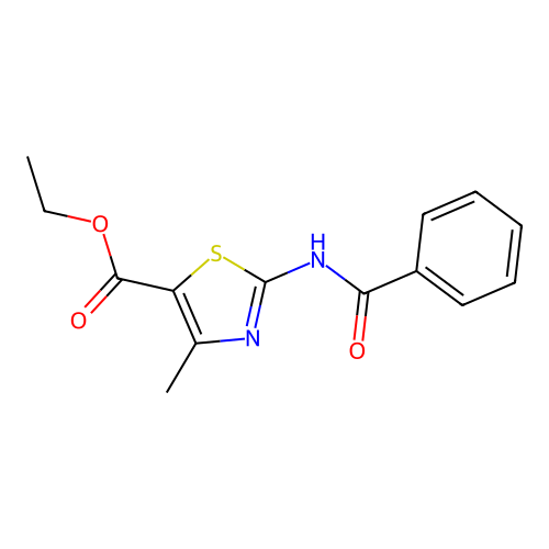 Ethyl 2-benzamido-4-methylthiazole-5-carboxylate structure