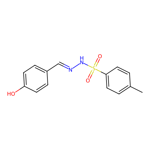 N'-[(4-Hydroxyphenyl)methylidene]-4-methylbenzene-1-sulfonohydrazide structure