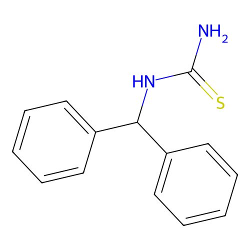 1-Benzhydryl-2-thiourea structure