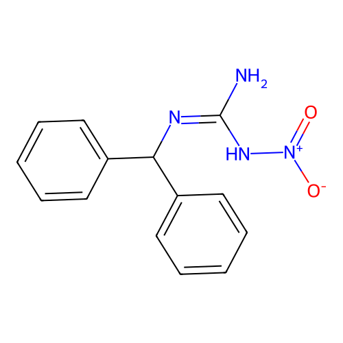 2-Benzhydryl-1-nitroguanidine structure