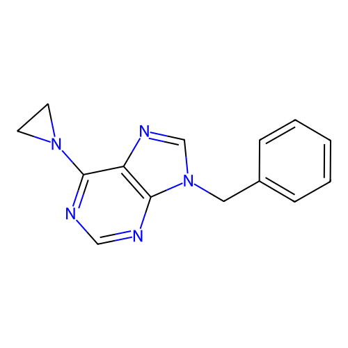 9H-Purine, 6-aziridinyl-9-benzyl- structure