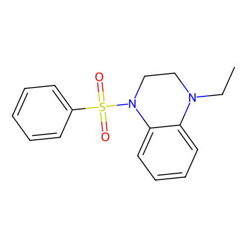 1-Ethyl-4-(phenylsulfonyl)-1,2,3,4-tetrahydroquinoxaline structure