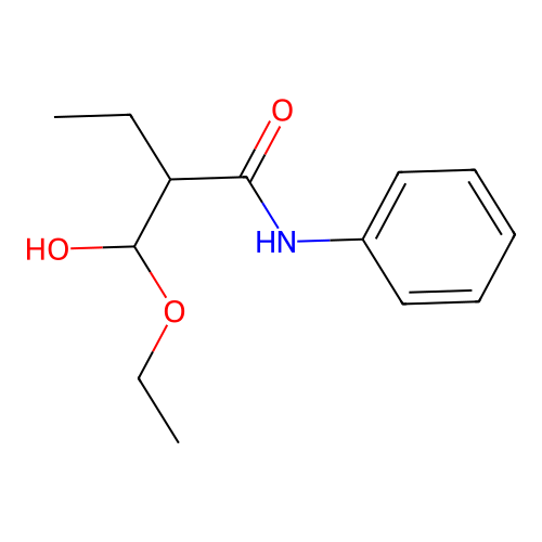 2-(Ethoxyhydroxymethyl)butyranilide structure