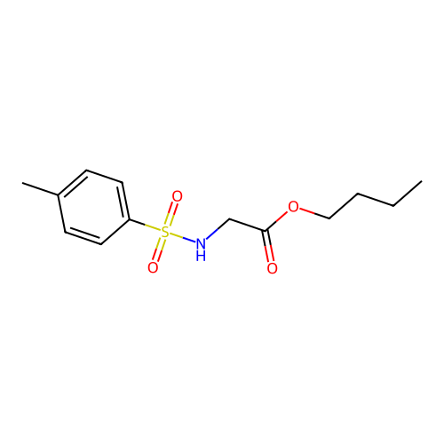Butyl tosylglycinate structure