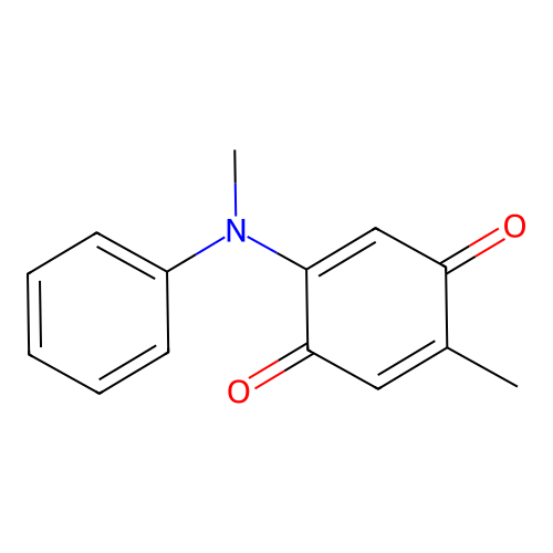 2,5-Cyclohexadiene-1,4-dione, 2-methyl-5-(methylphenylamino)- structure