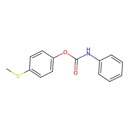 4-(Methylthio)phenyl phenylcarbamate structure