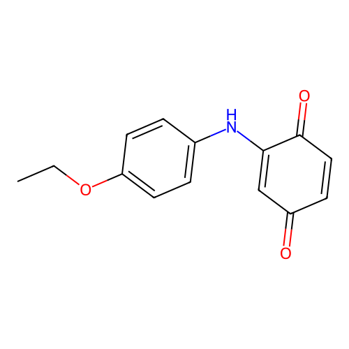 N-(4-ethoxyphenyl)-amino-1,4-benzoquinone structure
