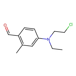 4-((2-Chloroethyl)ethylamino)-o-tolualdehyde structure