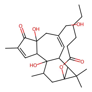 12-Deoxyphorbol 13-hexanonate structure