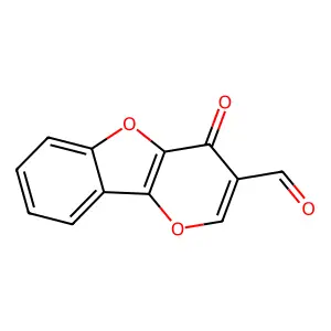 4-氧代吡喃并[5,6-b][1]苯并恶唑-3-甲醛 structure
