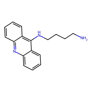 Acridine, 9-((4-aminobutyl)amino)- structure