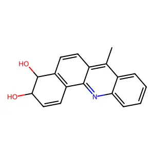 7-Methylbenz(c)acridine-3,4-dihydrodiol structure