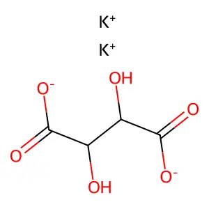 Potassium Tartrate structure