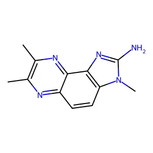 2-Amino-3,7,8-trimethylimidazo(4,5-f)quinoxaline structure
