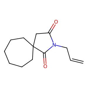 2-Azaspiro(4.6)undecane-1,3-dione, 2-allyl- structure