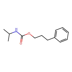 异丙基氨基甲酸-3-苯丙酯 structure