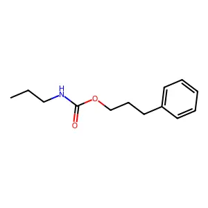 Carbamic acid, propyl-, 3-phenylpropyl ester structure