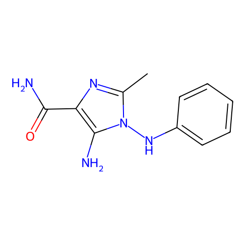 5-Amino-2-methyl-1-(phenylamino)-1h-imidazole-4-carboxamide structure