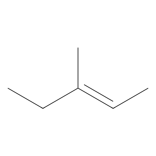 (E)-3-methylpent-2-ene structure