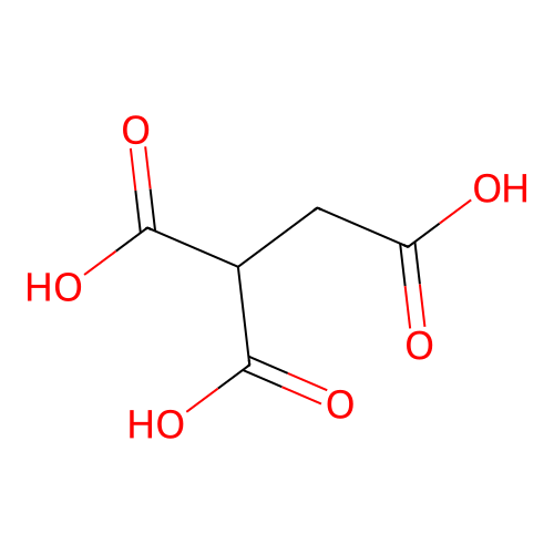 Ethane-1,1,2-tricarboxylic acid structure