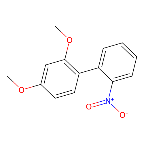 2,4-Dimethoxy-1-(2-nitrophenyl)benzene structure
