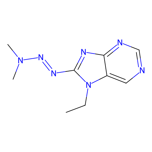 7H-Purine, 8-(3,3-dimethyl-1-triazen-1-yl)-7-ethyl- structure