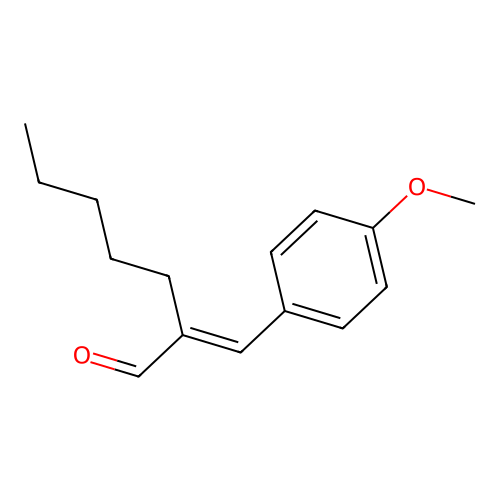 2-((4-Methoxyphenyl)methylene)heptan-1-al structure