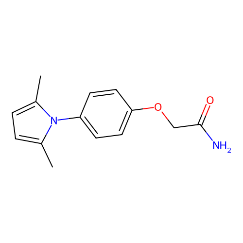 Acetamide, 2-(p-(2,5-dimethyl-1-pyrrolyl)phenoxy)- structure