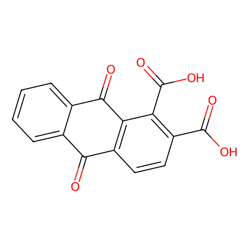 1,2-Anthraquinonedicarboxylic acid structure