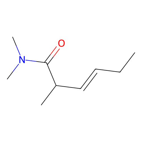(3Z)-N,N,2-三甲基-3-己烯酰胺 structure