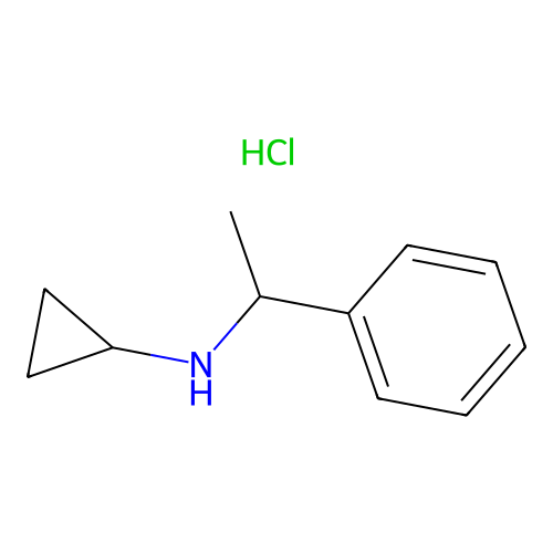 N-(1-Phenylethyl)cyclopropanamine hydrochloride structure