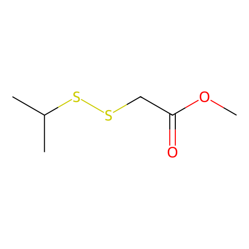 Methyl [(propan-2-yl)disulfanyl]acetate structure